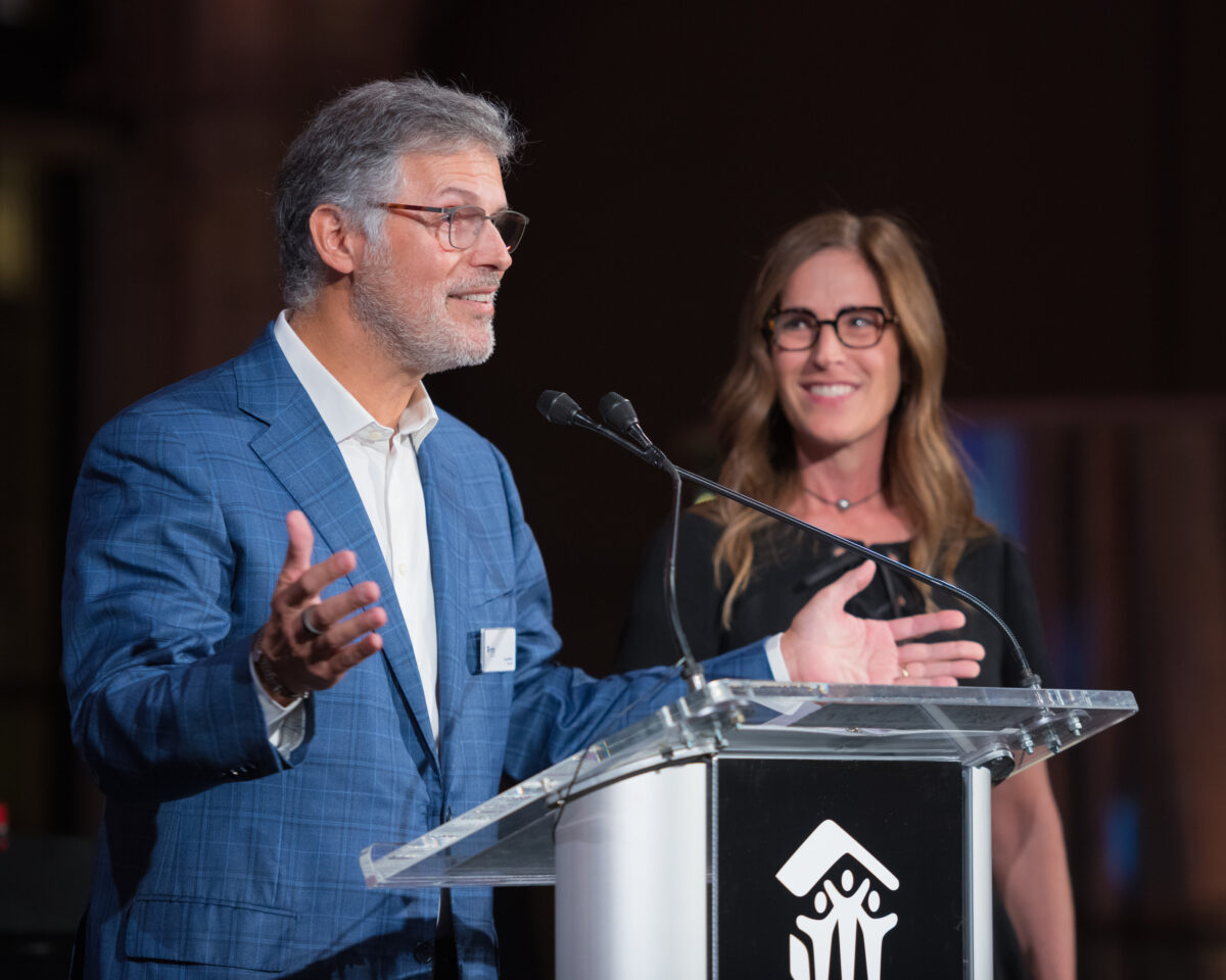 Honorees Doug and Claudia Morse at the 2021 Habitat House Party